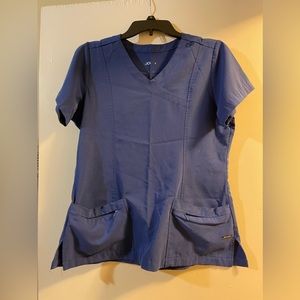 Blue scrub top